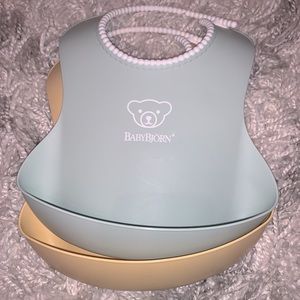 Baby björn silicone bibs with adjustable neck